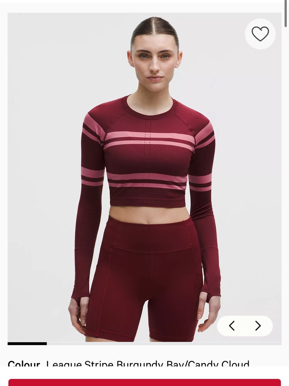 Lululemon swiftly tech cropped long sleeve